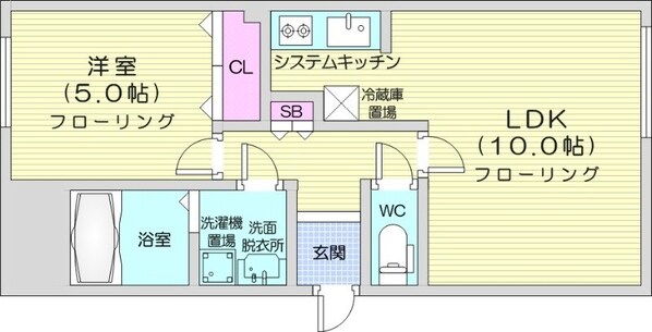 円山公園駅 徒歩5分 1階の物件間取画像